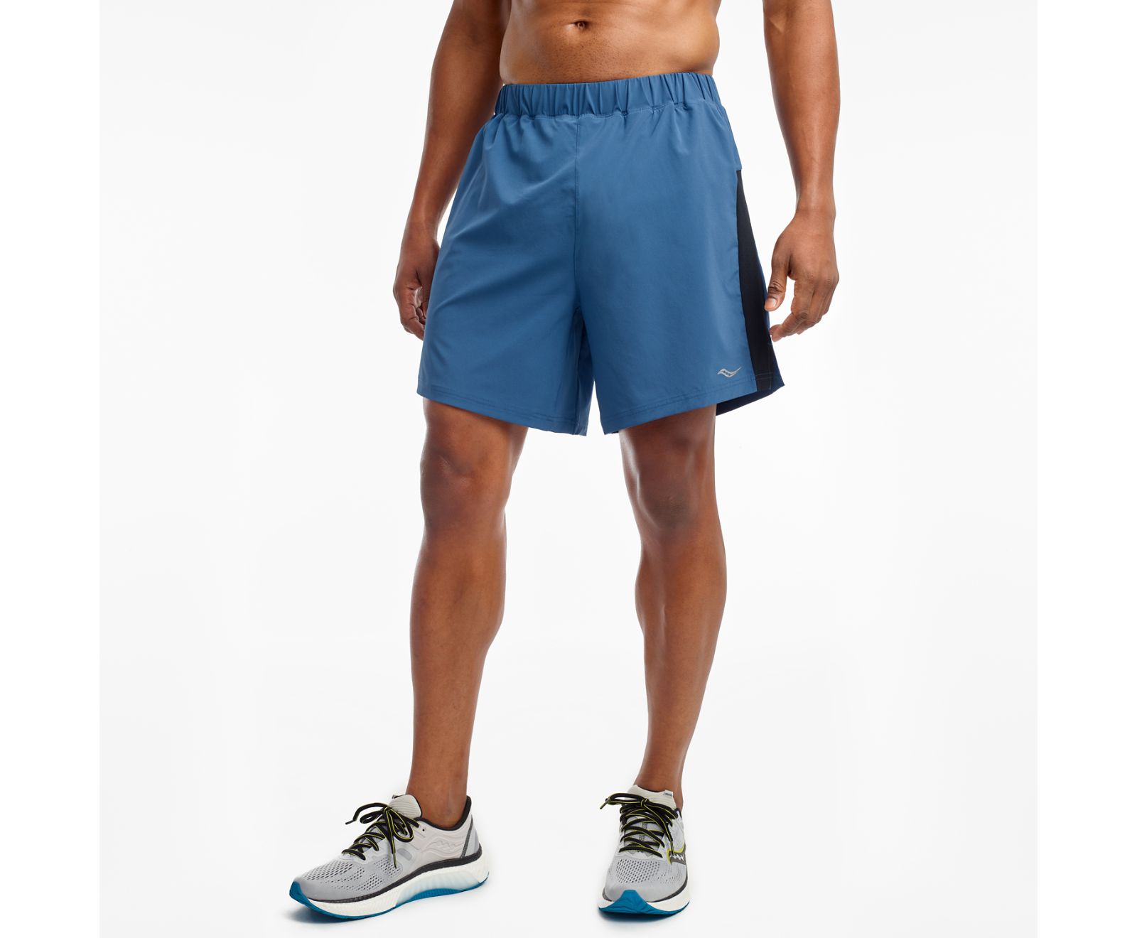 Saucony Outpace 7" Men's Shorts Blue | AU 659OKIR